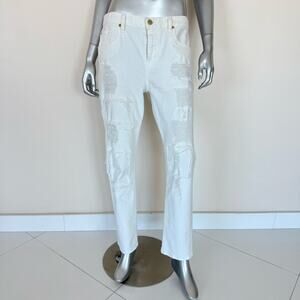 7 for all Mankind women stretchy white jeans size 30